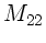 $\displaystyle M_{22}$
